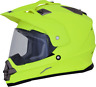0110-5865 Afx Dual Sport Series Solid Color Helmet Matte Neon Yellow