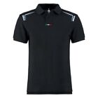 01223nr2m Sparco Skid Mens Polo Shirt Black Medium