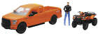 02206c New Ray Toys Scale Orange Truck With Suzuki 093577022087