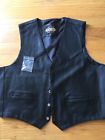 Sg-101-xl  1 Guide Gear Leather Vest Black Concealment Pocket Motorcycle New