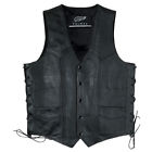 1 Vpps Fulmer Mens Side Lace Leather Vest Gun Pocket 702587176153