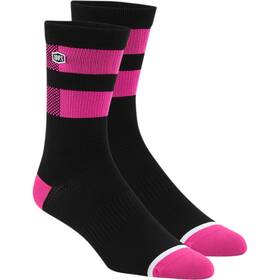 24005-491-18 100% Flow Performance Socks Large - X-large 10-13 Black/fluorescent Pink