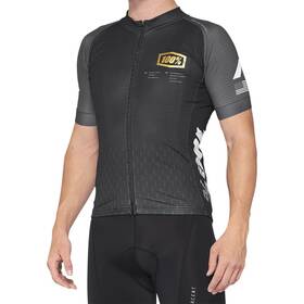 40051-00001 100% Exceeda Jersey - Short-sleeve Black/charcoal Medium Closeout