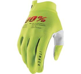 10009-00004 100 Percent 100% Youth Itrack Gloves Flo Yellow S