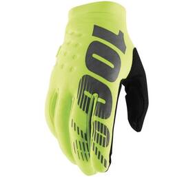 10016-004-11 100 Percent 100% Mens Brisker Cold-weather Gloves M Fluorescent Yellow
