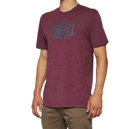 20000-00030 100 Percent 100% Mens Icon Tee S Maroon Heather