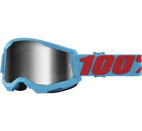 50028-00011 100 Percent 100% Strata 2 Goggles Summit With Silver Mirror Lens