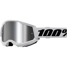 50032-00013 100 Percent 100% Strata 2 Junior Goggles White Osfm