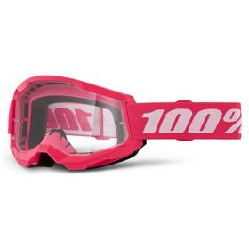 5651-1008-50 100 Percent 100% Strata 2 Junior Goggles Pink / Clear Lens Osfm