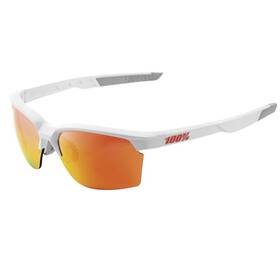 61020-000-43 100 Percent 100% Sportcoupe Sunglasses White With Red Mirrored Hiper Lens