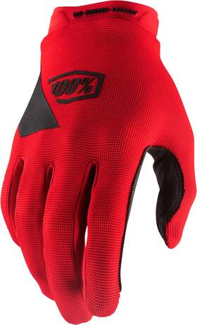 100-percent 841269185905 Ridecamp Gloves Red Lg
