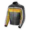 1052-2406 Joe Rocket Old School Leather Jacket Yellow Black Ivory 2xl
