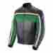 1052-2502 Joe Rocket Old School Leather Jacket Green Black Ivory Sizes Sm-xl