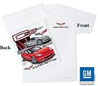 12255777 Offically Licensed Gm Chevrolet Corvette White Tee Shirt With Front