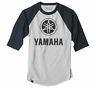 17-87222 Factory Effex Mens Yamaha Baseball Tee Heather Navy