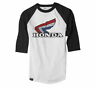 17-87336 Factory Effex Mens Honda Vintage Baseball Tee Xl