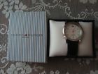 1790279 Tommy Hilfiger Star Watch Black Leather Strap Nib No Battery