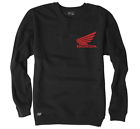 18-88314 Factory Effex Mens Honda Crew Sweatshirt Black