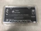 19302638 Baron Buick Enclave Chrome Black License Plate Frame New Oem