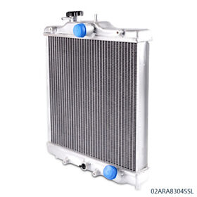A-02ara8304ssl 2 Row 42mm Full Aluminum Radiator Fit For Honda Civic B16 Type R 92-00 In Out