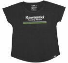 22-87166 Factory Effex Apparel Womens Kawasaki Small Stripes Tee Xl Black