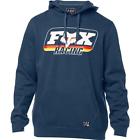 22046-007-l Fox Racing Throwback Pullover Fleece Hoody Navy Blue 191972035401