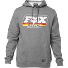 22046-185-l Fox Racing Throwback Pullover Fleece Hoody Heather Graphite 191972029899