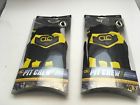 230y Custom Leather Craft Lot Of Clc Pit Crew Gloves Yellow