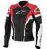 2813-0546 Alpinestars Gp Plus R Womens Leather Motorcycle Jacket Black Red White Size 44