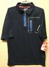 286401703 Polaris Mens Ops Tech Short Sleeve Polo Navy Blue Medium
