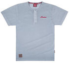 286519712 Indian Motorcycle New Oem Mens Gray Henley Tee Short Sleeve