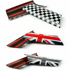 2pcs Black Uk Flag Interior Door Pull Covers For Mini Cooper R55 R56 R57 R58 Usa