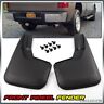 03rsa4501fbk 2pcs Fit For 2014-2018 Silverado Mud Flaps Front Splash Guards Molded Black