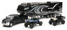 37046 New Ray Toys Dually Truck With Toy Hauler 093577370461
