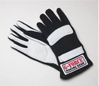4101lrgbk Racing Gloves Double Layer Large Black Pair 700191267441