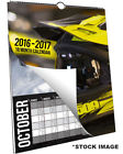 509-cal-17 Snowmobile Wall Calendar Months Spiral Binding 608766802472