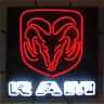 5rambk Neonetics Ram Red Neon Sign With Backing Width 012304003472