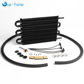 Topporter-157 6 Row Fit For Universal Remote Transmission Oil Cooler Radiator Converter Kit S