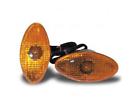 61-81976 Emgo Large Cateye Deco Lights Contacts Carbon Lens