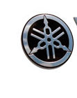 6aw-42697-10-00 Yamaha Emblem Outboard Metal Tuning Fork Logo