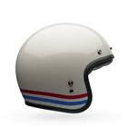 7070154 Bell Powersports Custom Stripes Open Faced Helmet Xxl Pearl White