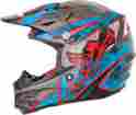73-4153l Fly Racing 2015 F2 Carbon Acetylene Helmet Red Blue L
