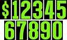 7445004042022 Inch Green Black Vinyl Numbers Decals Dozen Set