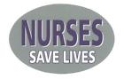 767720180572 Mitchell Proffitt Nurses Save Lives Inch Oval Magnet