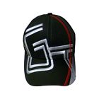 8489 Mustangs Unlimited Hat Black With Red Stitching Gt Logo On