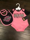 889114018060 Harley Davidson Baby Girl Body Suits And Bib