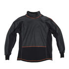 9007-shirt Unbranded Men Side Zip Base Layer Top Black Stitching Sz