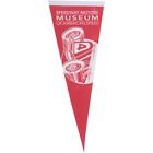 9107812-red Speedway Motors Museum Logo Pennant Red