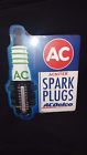 99111a3 Ac Delco Spark Plugs Acniter Enameled Metal Sign Thermometer New