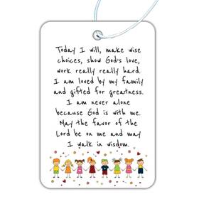A-z Bible Products 198715942408 Inch Today I Will Hanging Car Air 1 Count Pack Of 3 White